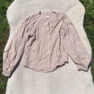 Light Tan Button Down - Large